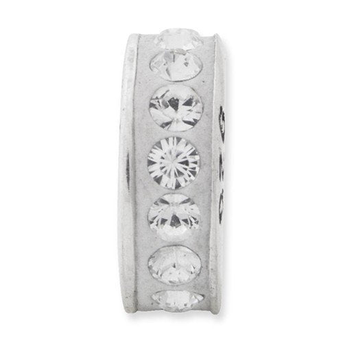 Sterling Silver Reflections April Single Row Preciosa Crystal Bead