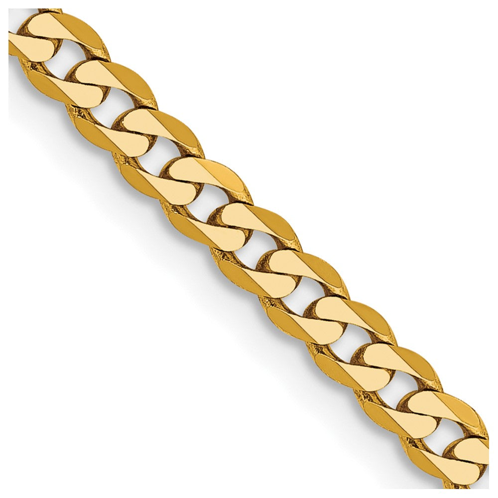 10k 2.9mm Flat Beveled Curb Chain