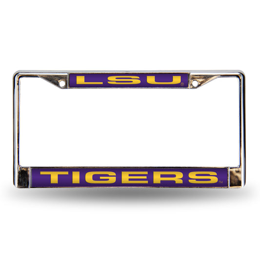Louisiana-St-LSU-Tiger's Chrome Metal Laser Cut License Plate Frame