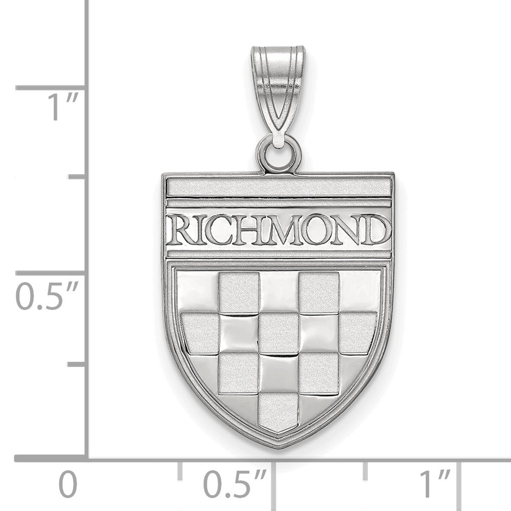 Sterling Silver University of Richmond Large Shield Pendant