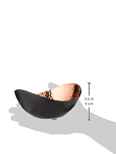 Leeber 72073 7.25 x 6 in. Eclipse Bowl, Black & Copper