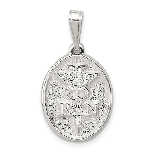 Sterling Silver RN Charm