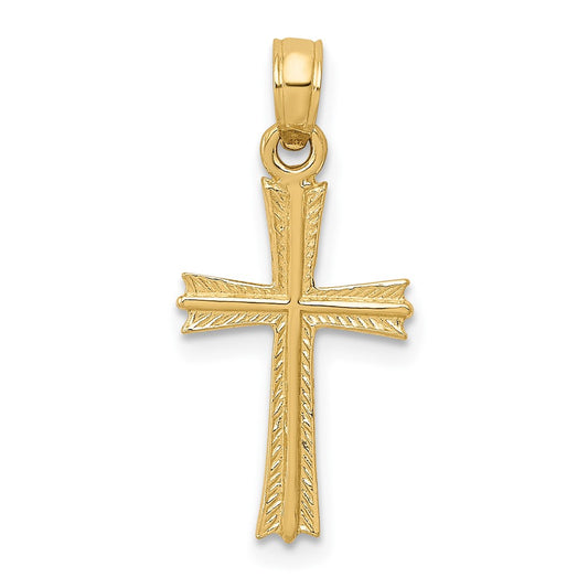 10K Cross Pendant Yellow Gold
