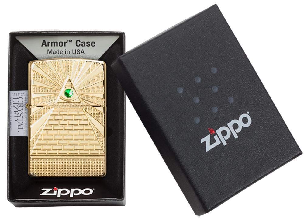 Zippo Eye of Providence High Polish Brass Design Pocket Lighter