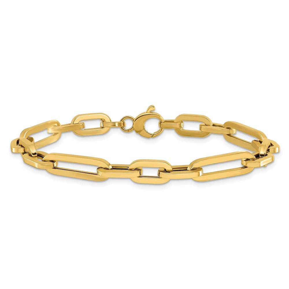 14K Polished Fancy Link Bracelet 7.5  inches