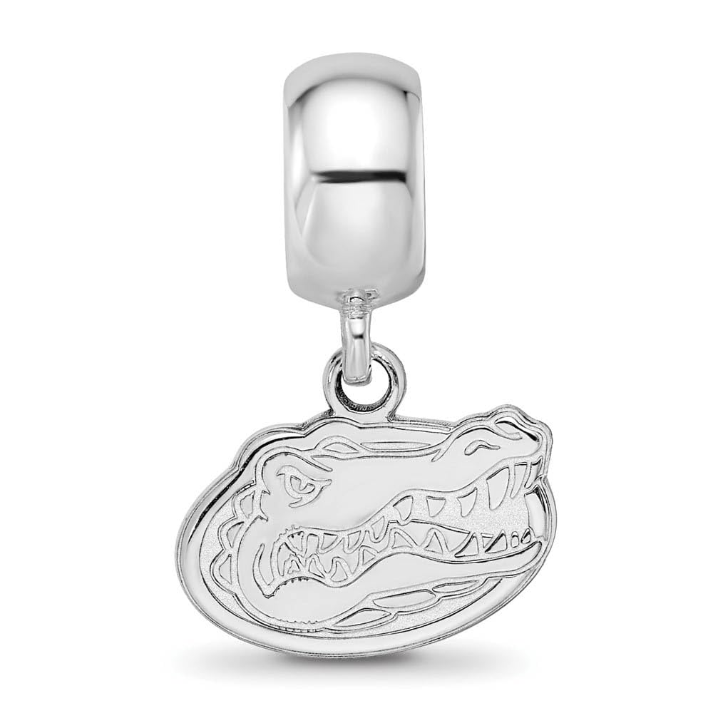 Sterling Silver University of Florida XS Gator Dangle Bead Charm