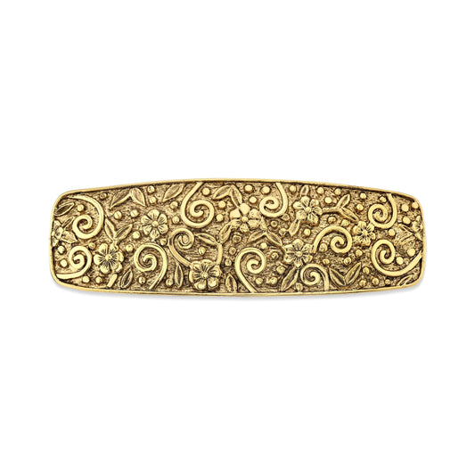 1928 Jewelry Women's Floral Hair Barrette, (1 Pcs)