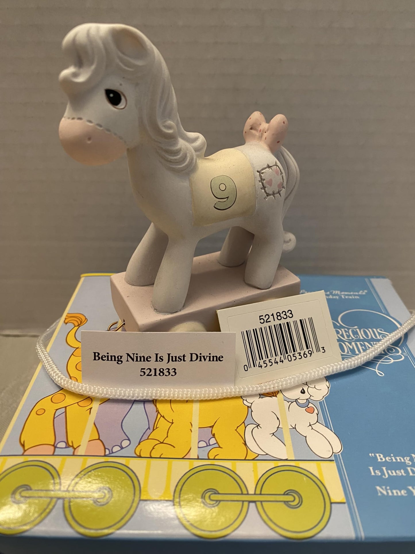 Precious Moments Being Nine Is Just Divine Age Nine Horse Porcelain Figurine QGP710