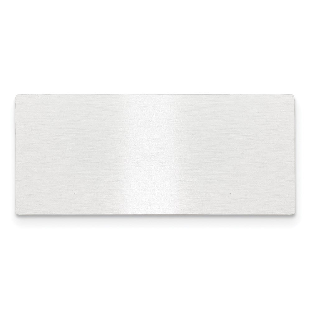 11/16 x 1 9/16 Satin Aluminum Plates-Set of 6