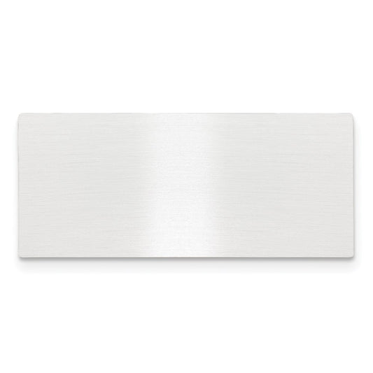 11/16 x 1 9/16 Satin Aluminum Plates-Set of 6