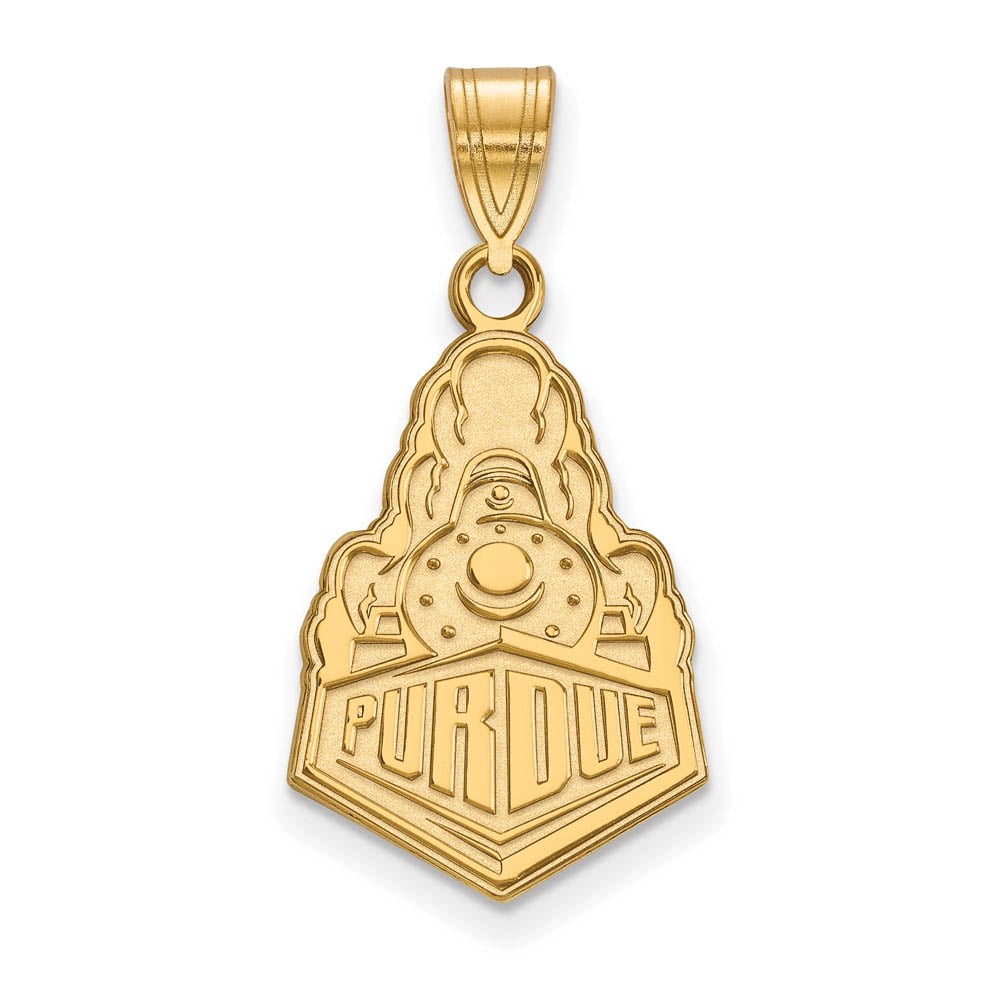 10k Gold LogoArt Purdue University Boilermakers Train Logo Large Pendant Q1Y039PU