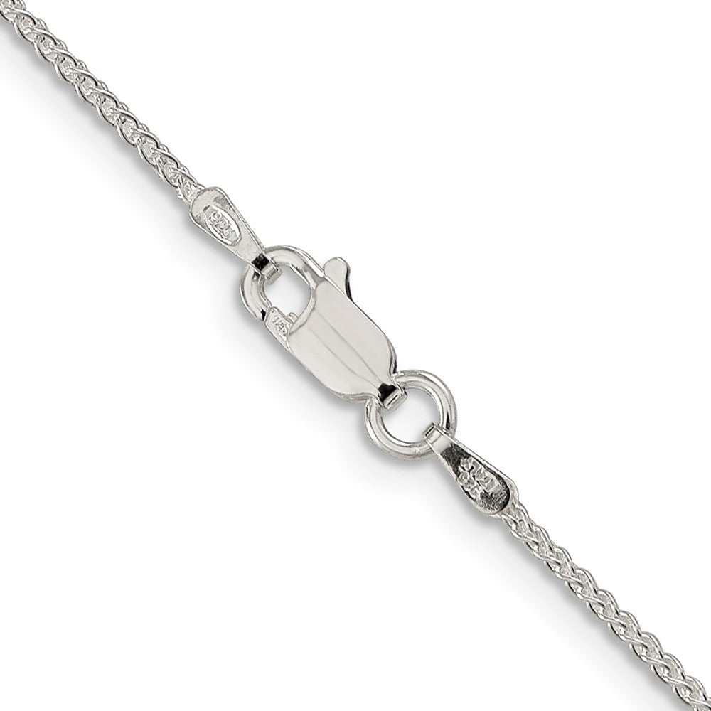 Sterling Silver 1.25mm Round Spiga Chain 14 Inches