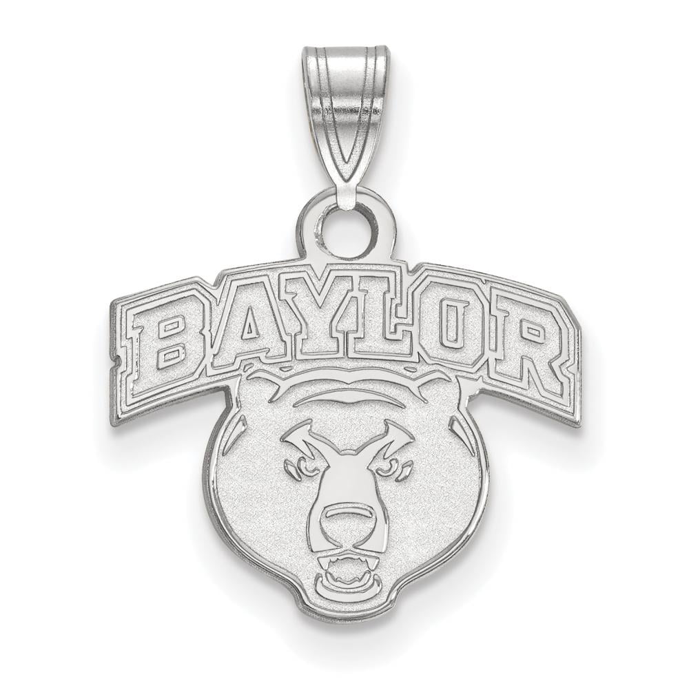 LogoArt Sterling Silver Baylor University Small Pendant Necklace