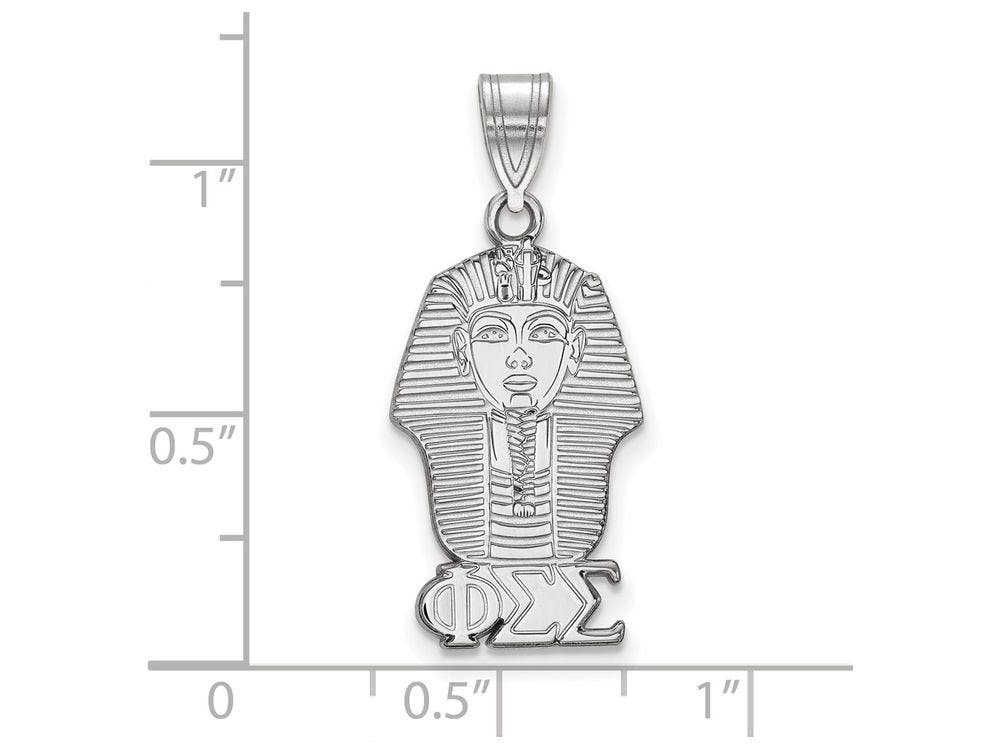 Sterling Silver Official Licensed Greek Sororities Phi Sigma Sigma (???) Medium Pendant