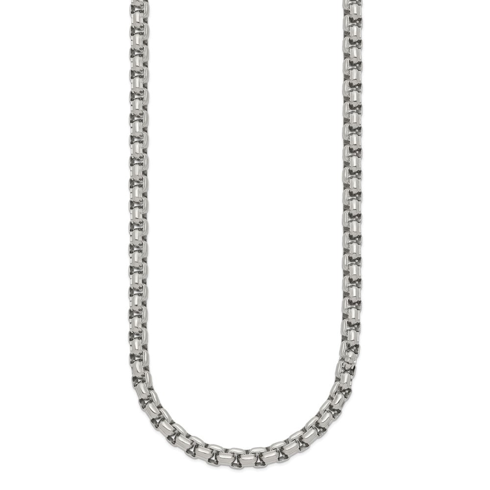 Stainless Steel Polished 24in Fancy Box Chain