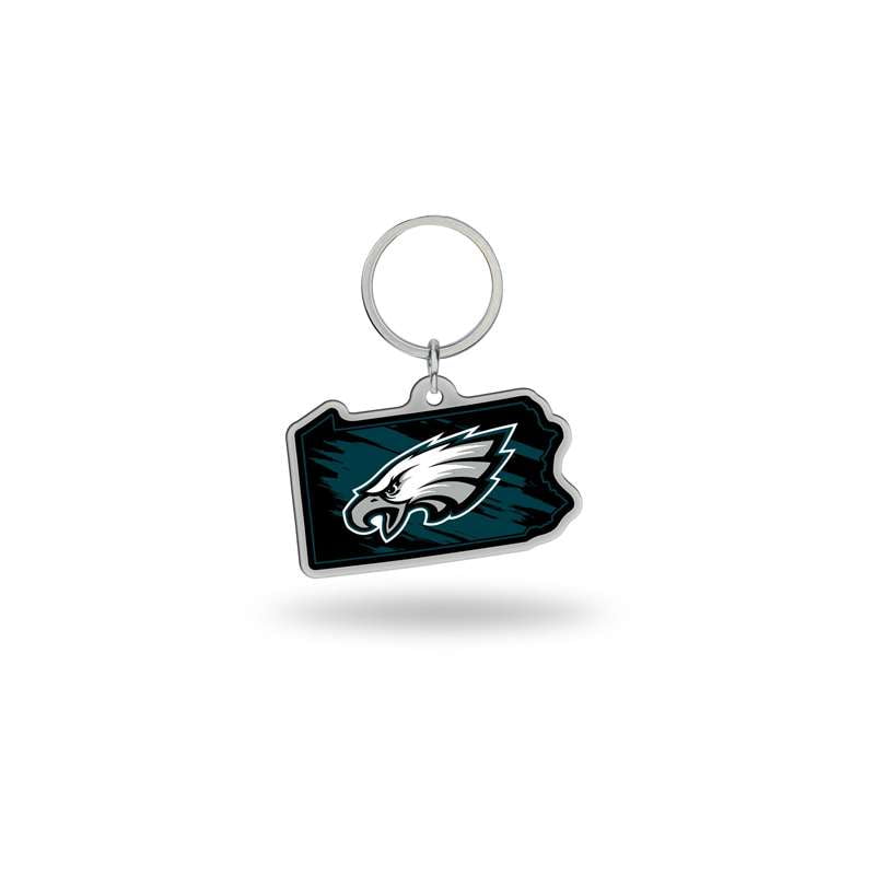 NFL Philadelphia Eagles State Shape Keychain
