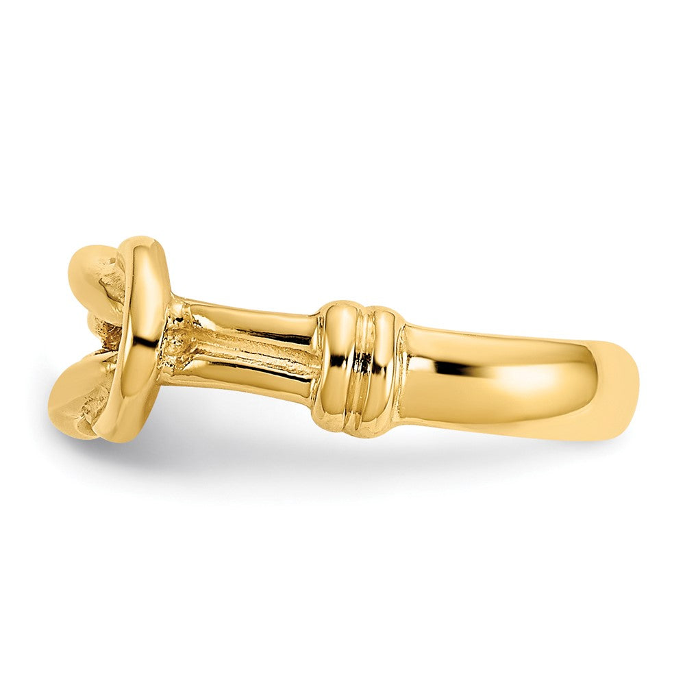 10K Love Knot Toe Ring