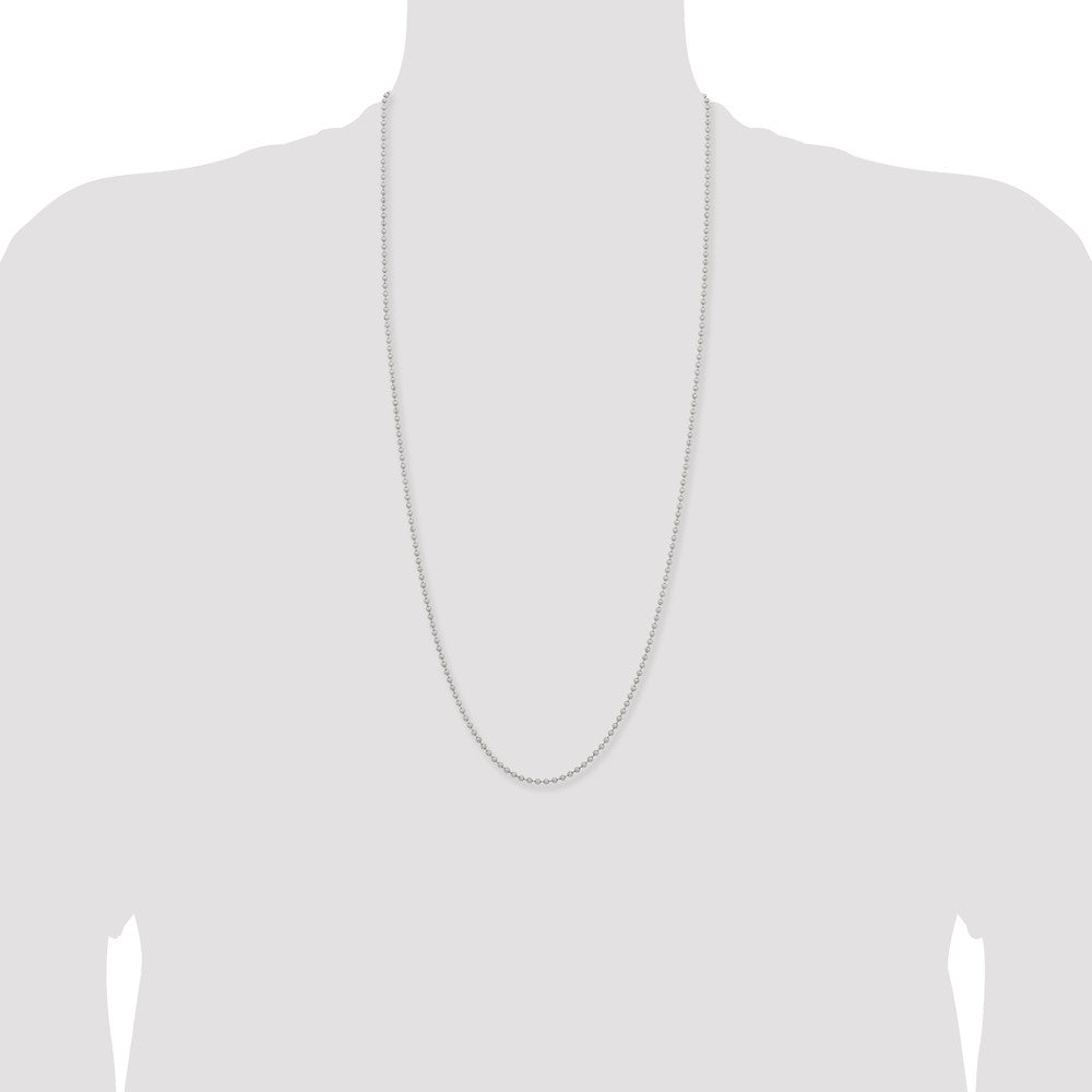 Stainless Steel Polished 2.4mm 30in Ball Chain