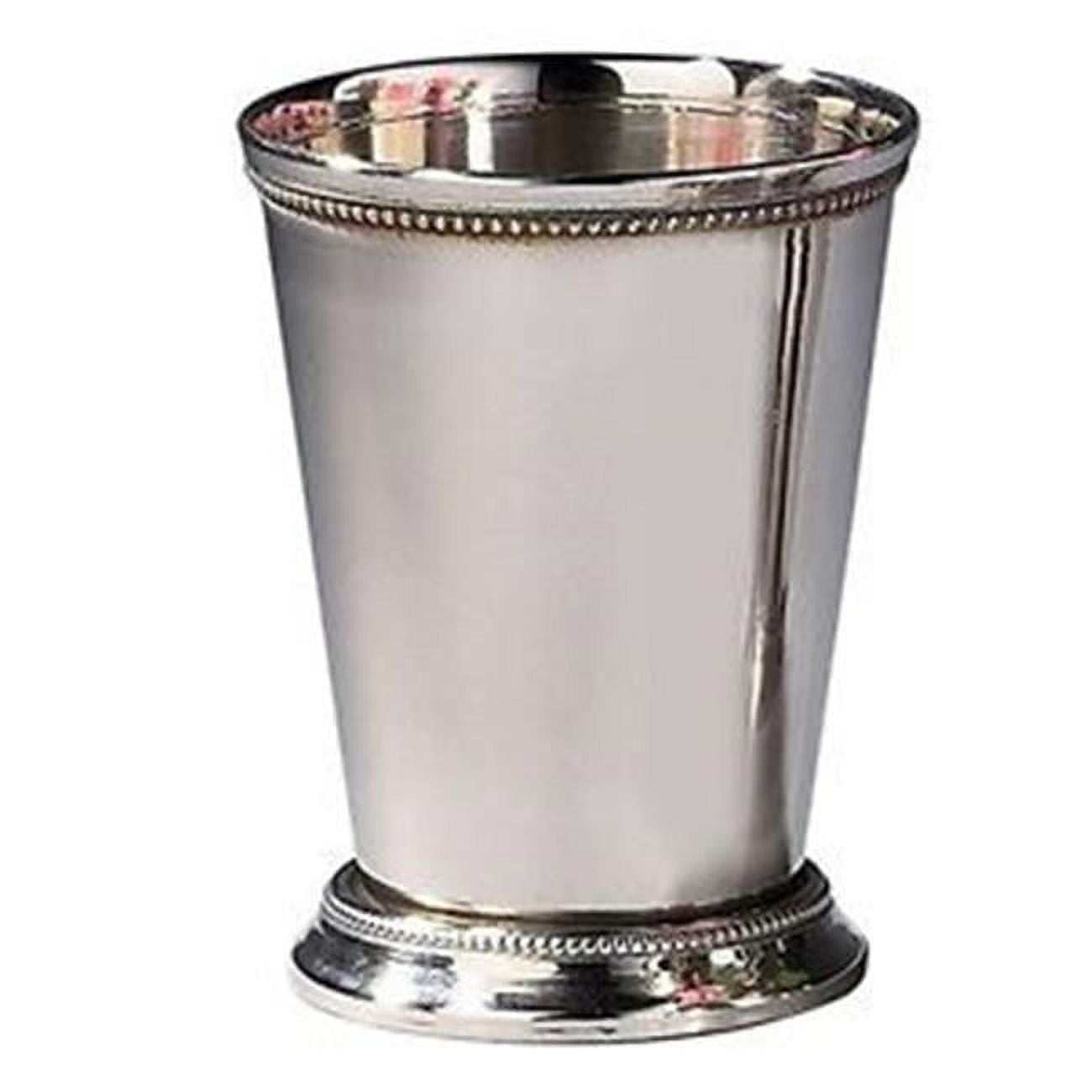 Elegance 90471 Beaded Mint Julep Cup, 4.5", Silver