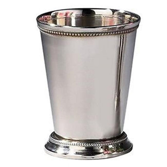 Elegance 90471 Beaded Mint Julep Cup, 4.5", Silver