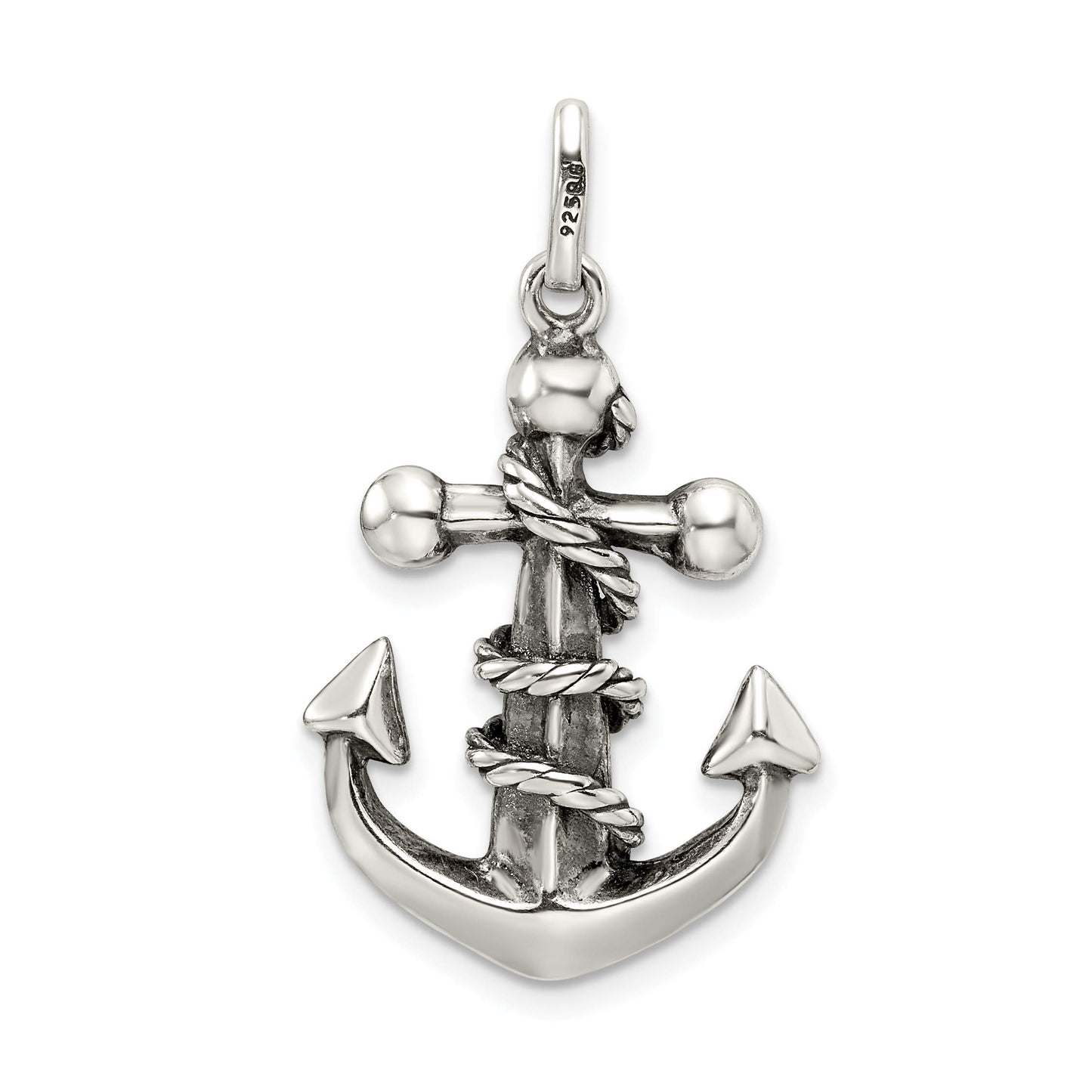 Sterling Silver Antiqued Cross Pendant
