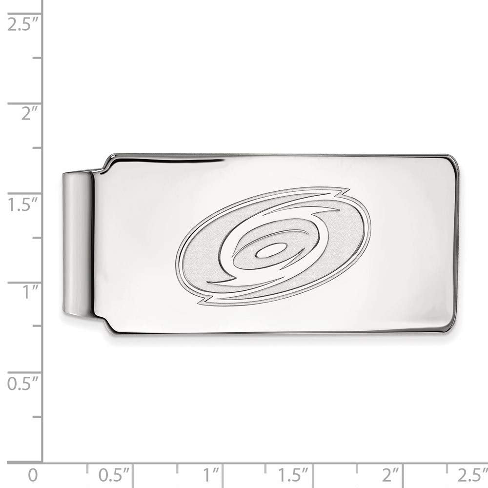 Silver Carolina Hurricanes Money Clip