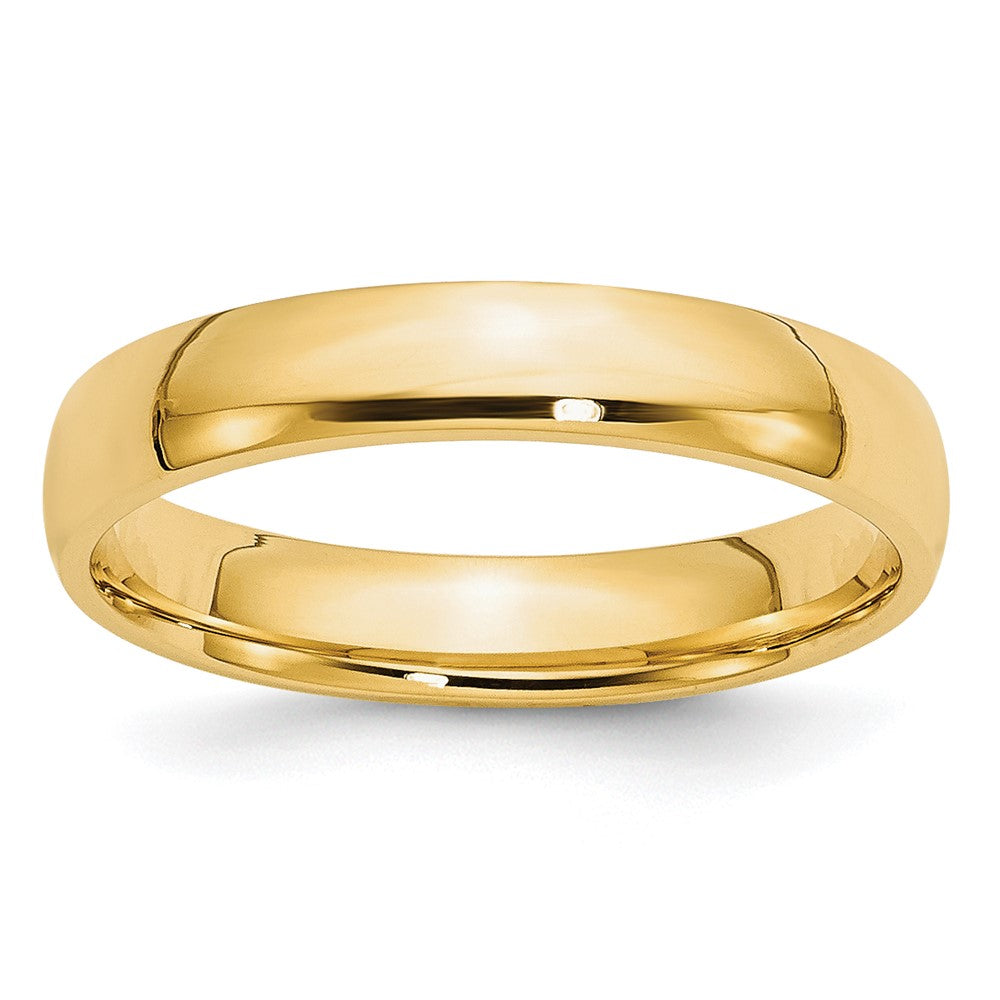 10k Yellow Gold 4mm Lightweight Comfort Fit Wedding Band Size 13.5