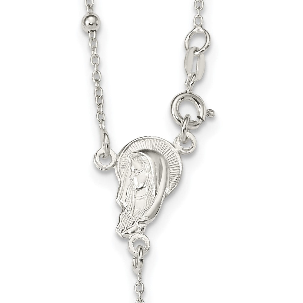 Sterling Silver Crucifix Necklace 24 Inches