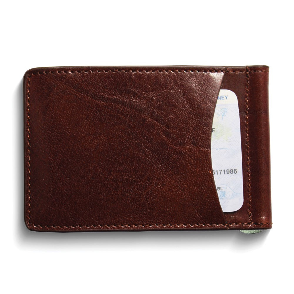 Storus Razor Tobacco Brown Italian Leather Wallet with ID Window