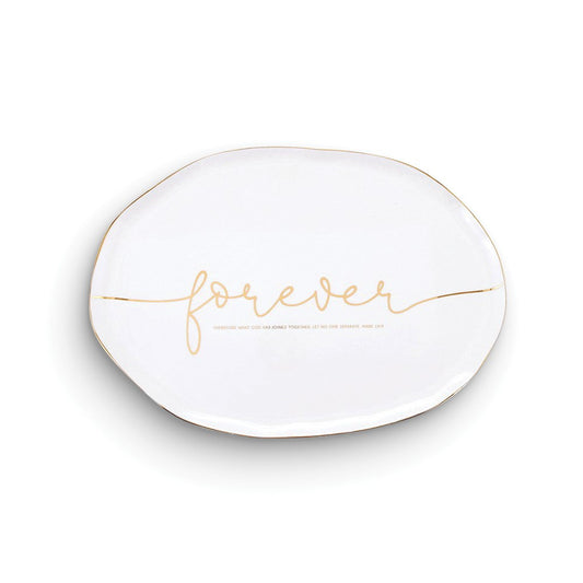 Forever Wedding Ceramic Serving Platter