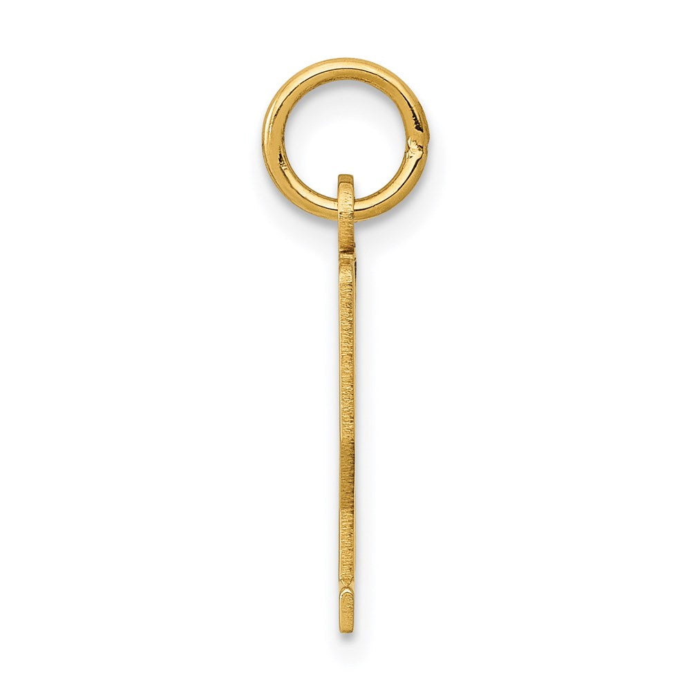 14k Small Elongated Number 22 Charm