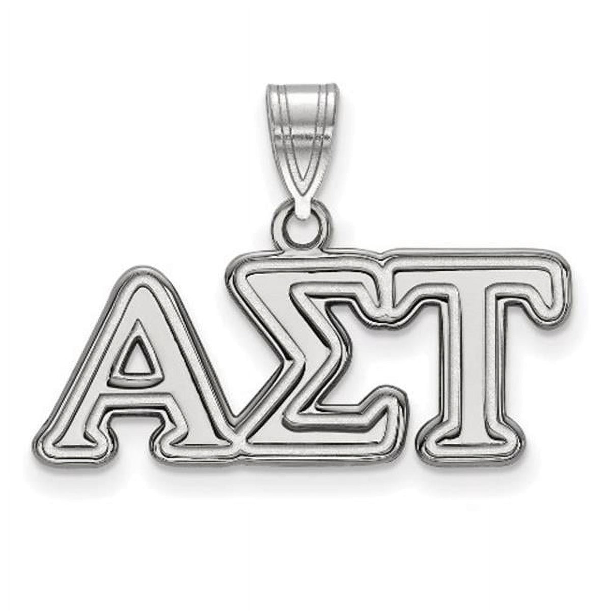 LogoArt SS003ALS Sterling Silver Alpha Sigma Tau Medium Pendant
