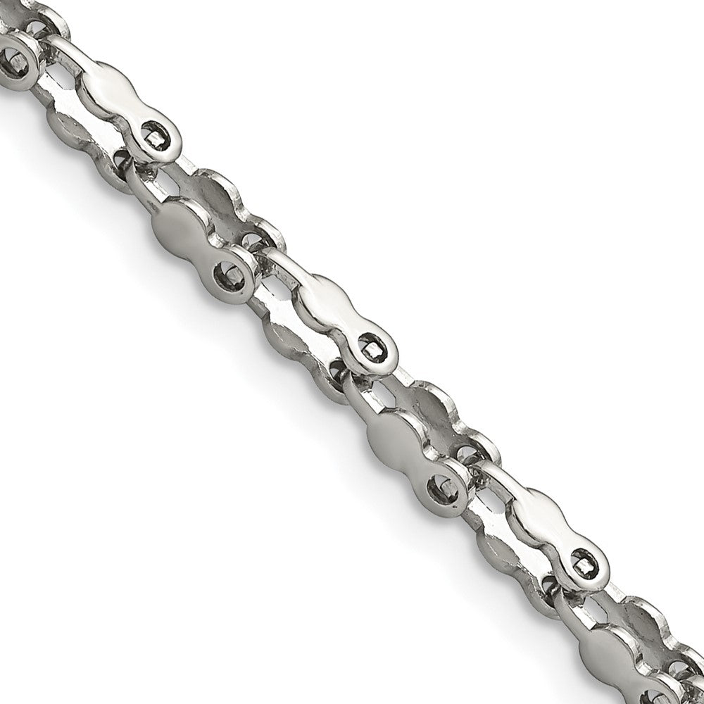 Stainless Steel Polished Fancy Link 22in Chain