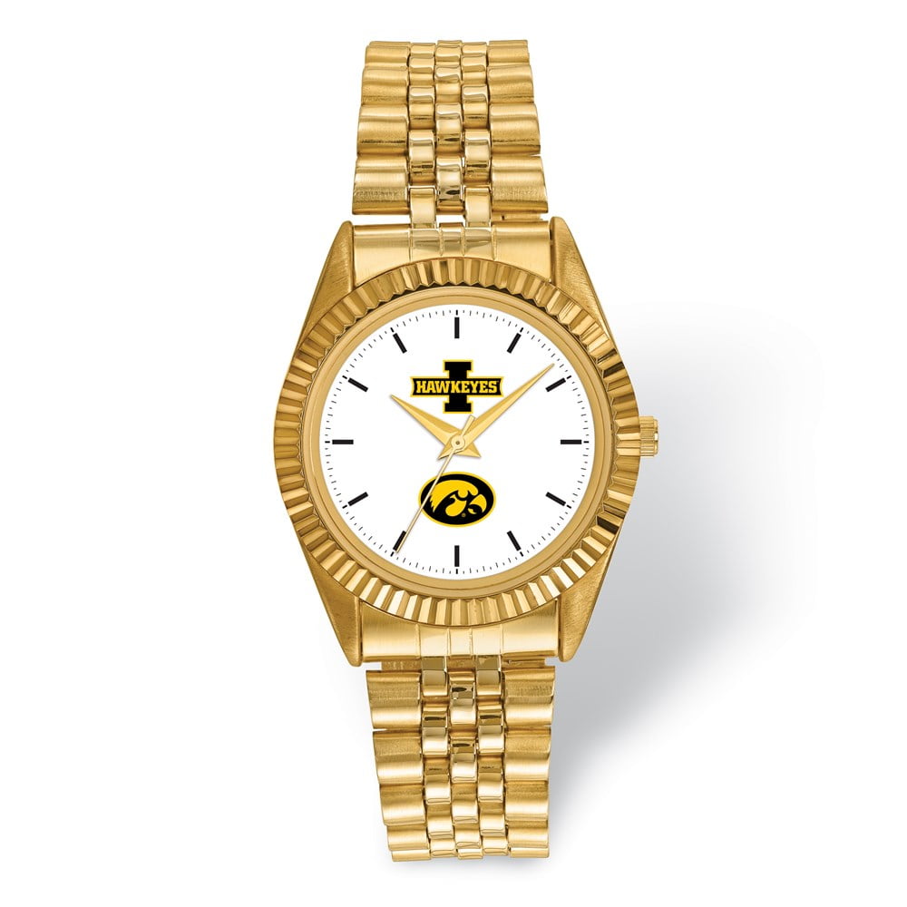 LogoArt University of Iowa Pro Gold-tone Gents Quartz Watch QUIA166