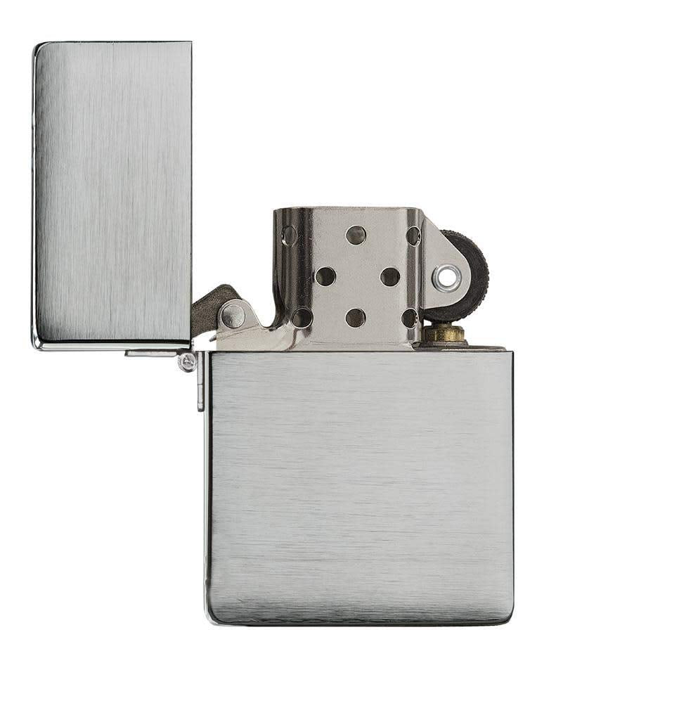Zippo 1935 Replica Brushed Chrome without Slashes Pocket Lighter
