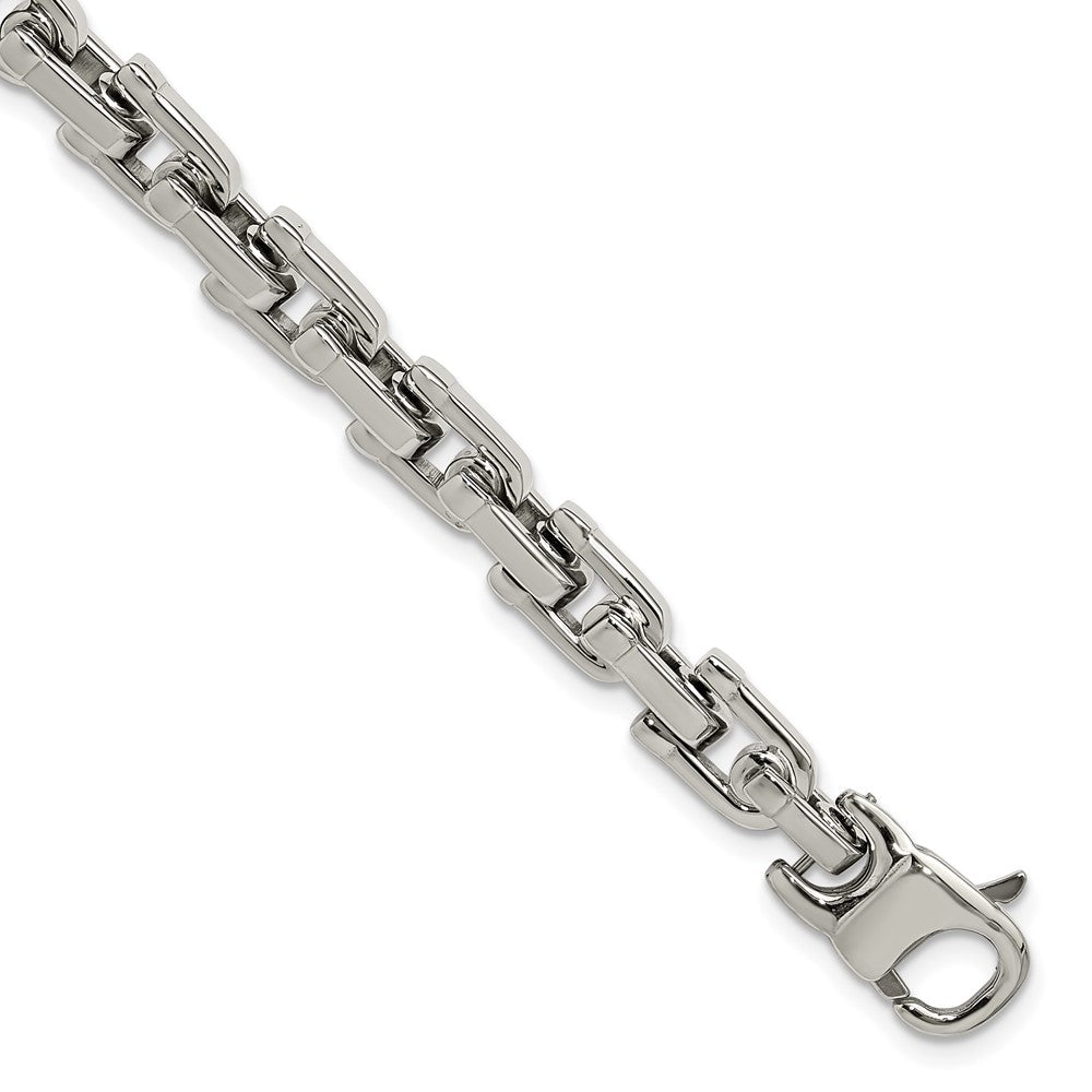 Stainless Steel Polished 8.5in Link Bracelet 8.5 inches