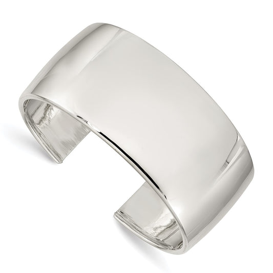 Sterling Silver 30mm Cuff Bangle Bracelet