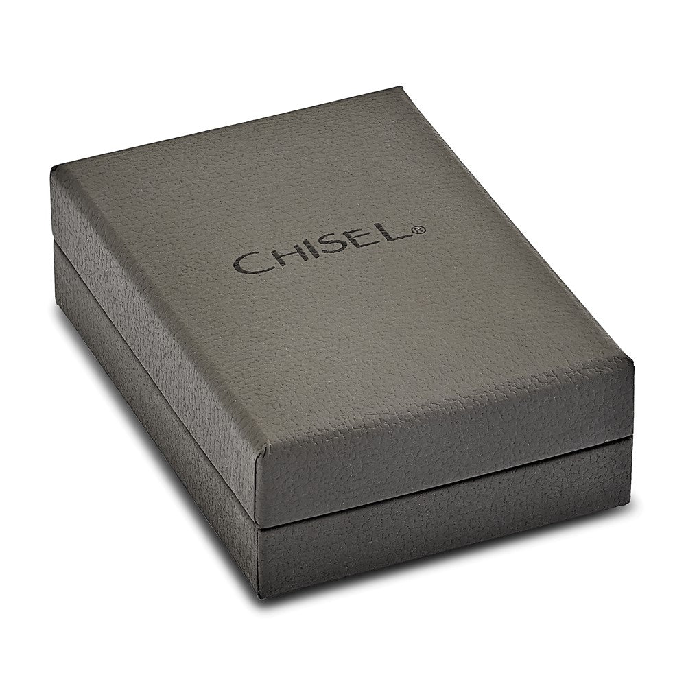 Stainless Steel Polished Yellow IP-plated Crucifix 24in Necklace