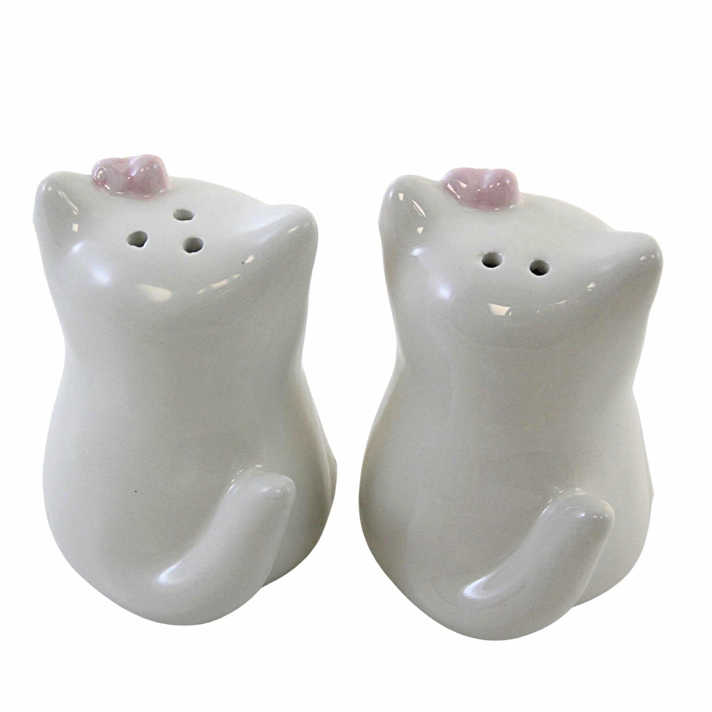 Enesco Pretty Kitty Salt & Pepper - Set 2 Salt & Pepper Shakers 3.25 Inch, Dolomite - Designed By Michelle Allen 6012919