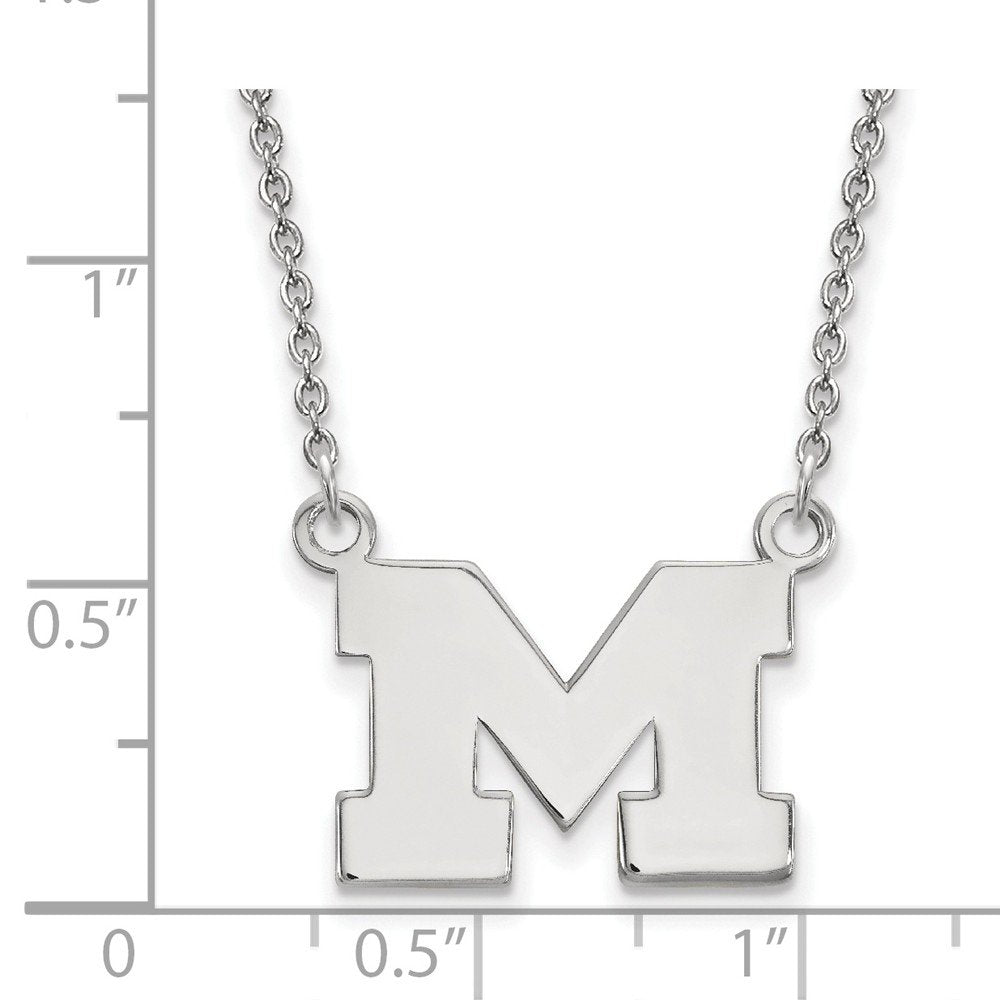 Women's Michigan Wolverines Sterling Silver Pendant Necklace