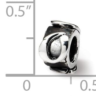 Reflection Beads Sterling Silver Reflections Letter Q Message Bead