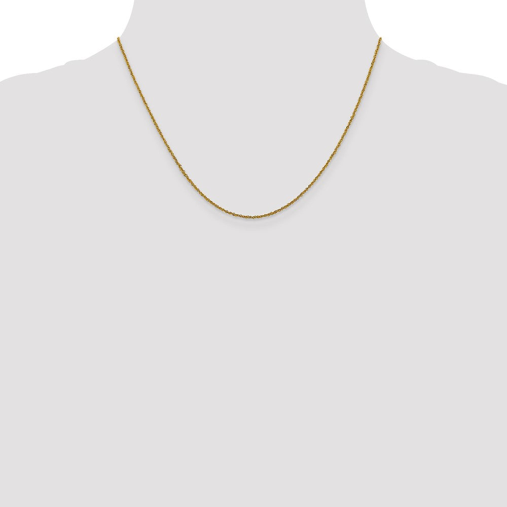 10k 1mm Sparkle Singapore Chain