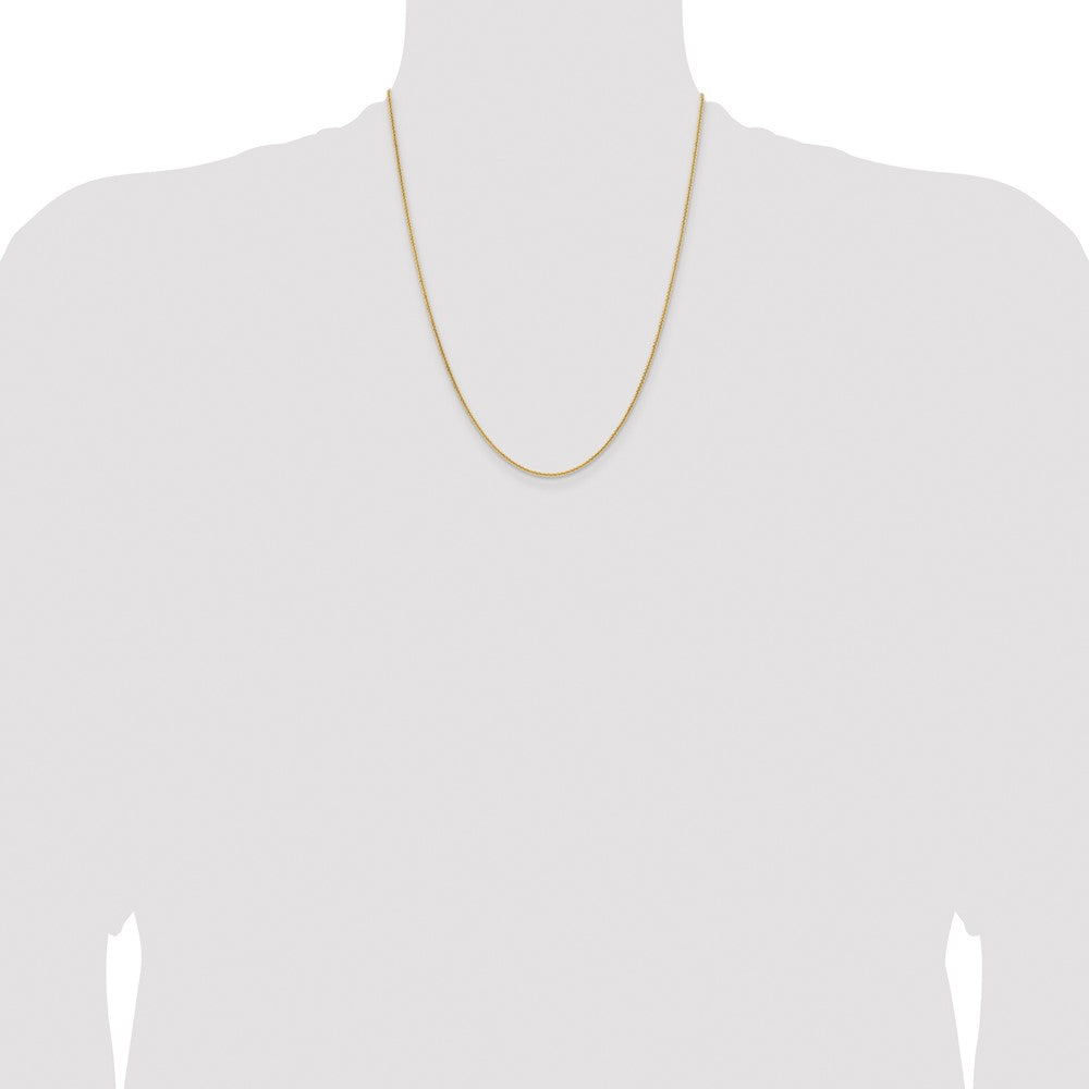 Stainless Steel Polished Yellow IP-plated 1.7mm Cyclone 22in Chain