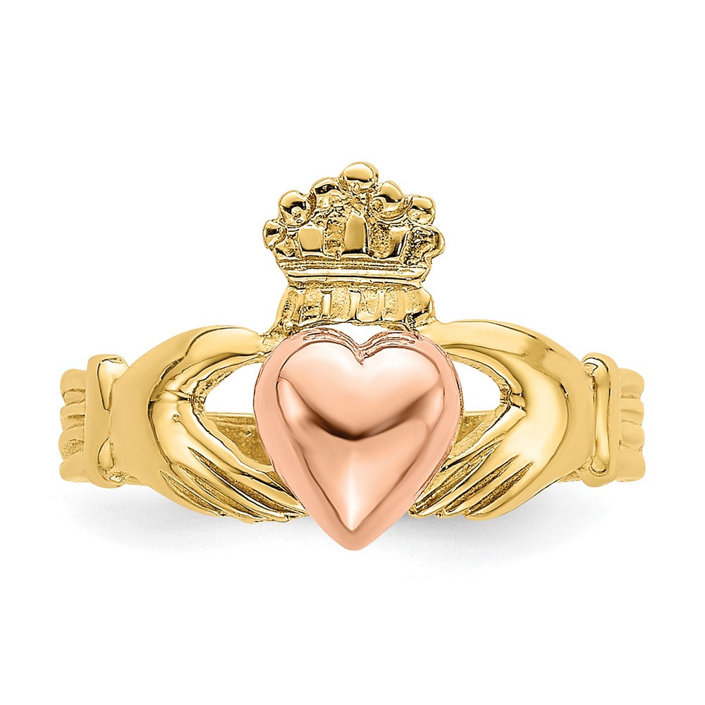 14k Two-tone Baby Claddagh Ring Size 1