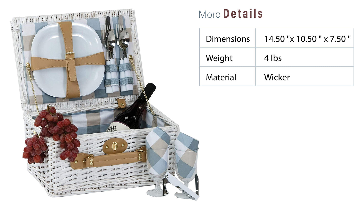 Picnic Plus Boothbay Two Person Picnic Basket