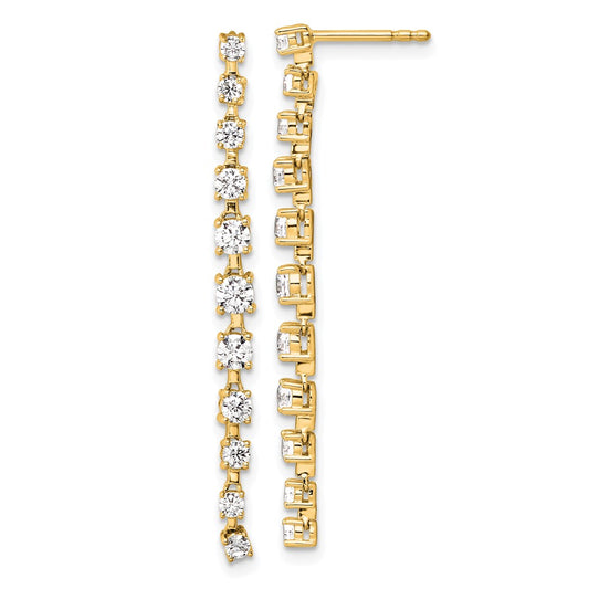 True Origin 14k 3/8 carat Lab Grown Diamond VS DEF Post Dangle Earrings