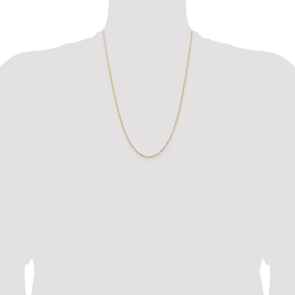 18K 1.5mm D/C Cable Chain