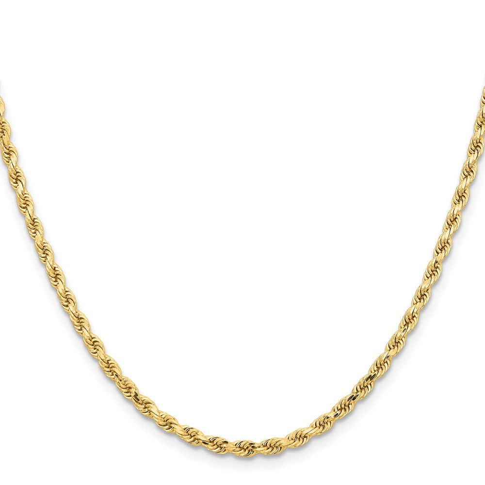 10K 3.25mm Diamond-Cut Rope Chain