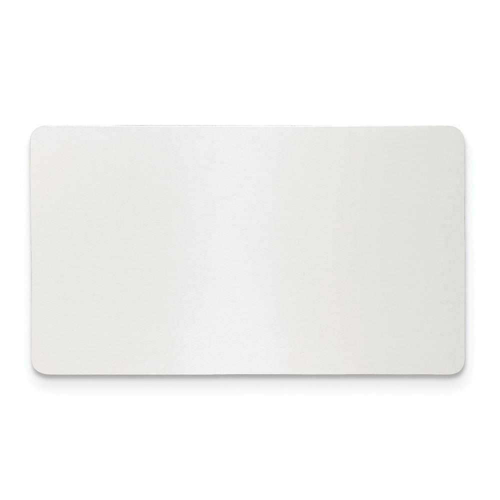 1 x 1 11/16 Polished Aluminum Plates-Set of 6