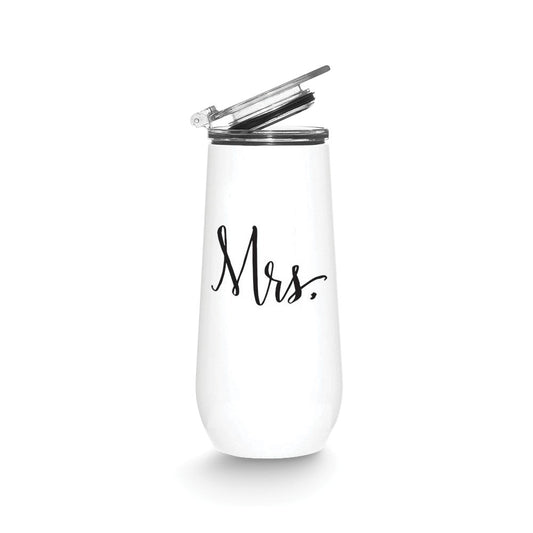Stainless Steel Mrs. 12oz Champagne Tumbler